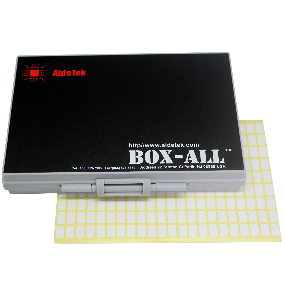 AideTek Box-all Enclosure SMD tiny parts Surface Mount Organizer storage Labels