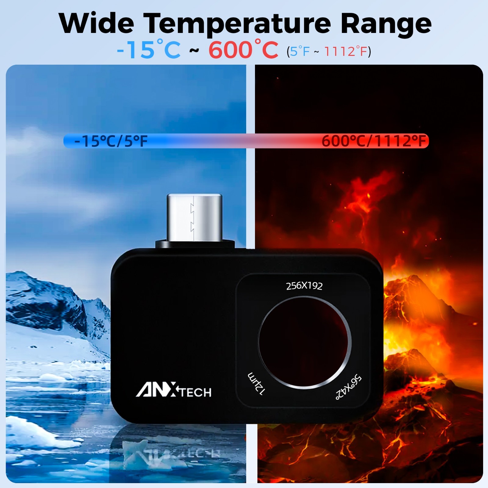 ANXTECH Thermal Imaging Camera Thermal Imager Android Type-C Super IR 512×384