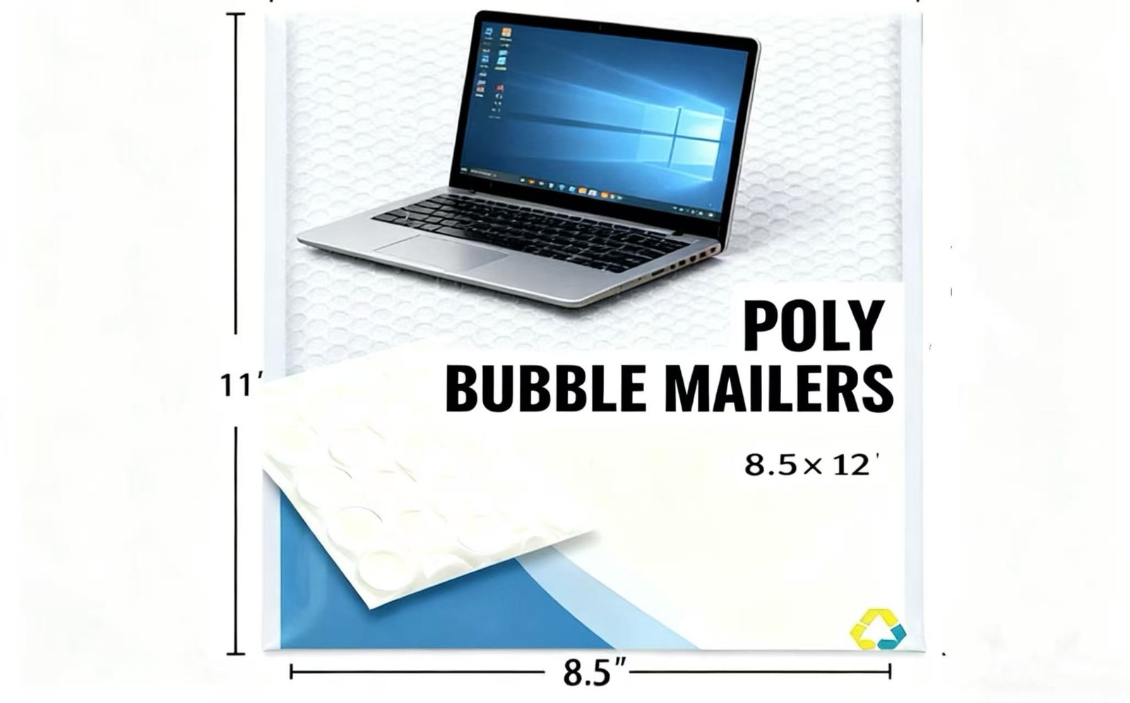 8.5×12 (8.5×11) Poly Bubble Mailer Padded Envelope Shipping Bag