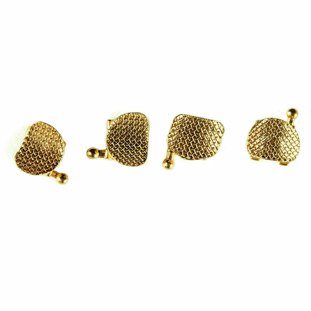10Packs Dental Bracket Braces 24K Gold Plated Orthodontics MN 022 MBT 3.4.5 Hook