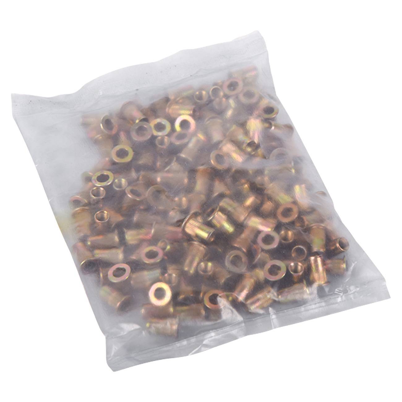 150Pcs Flat Head M5 Rivet Nut Rivnut Nutsert Metric Zinc Plated Carbon Steel