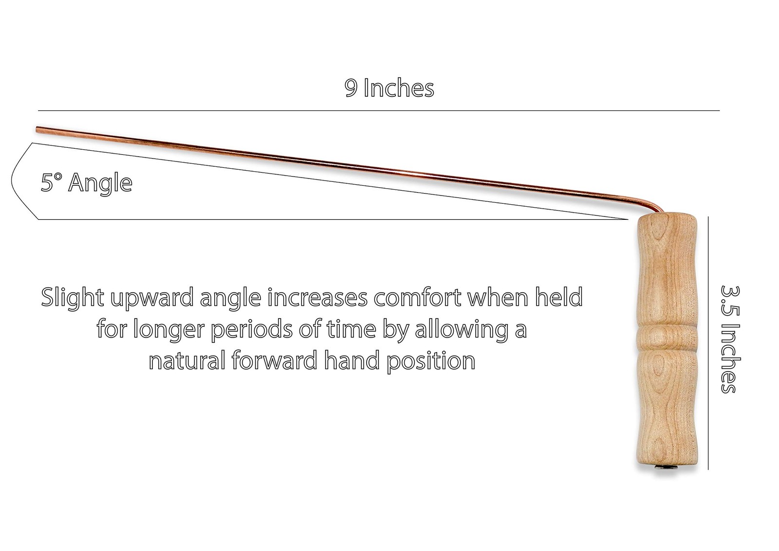 Dowsing Rods Set | Pure Copper | Premium Wooden Handles, Ghost copper