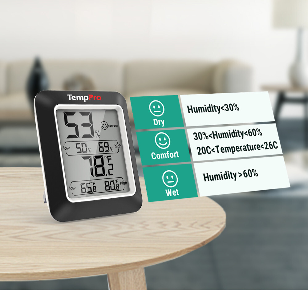 3PCS LCD Digital Indoor Hygrometer Thermometer Temperature Humidity Monitor