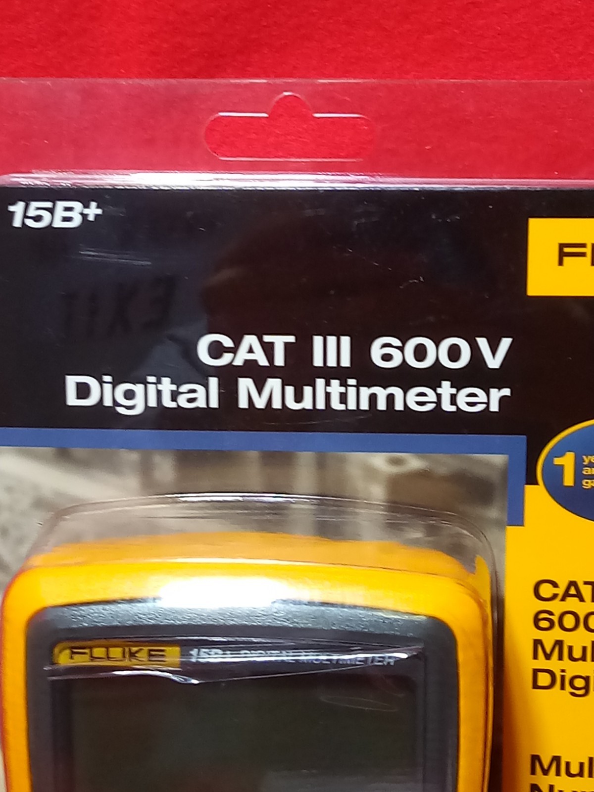 Fluke 15B+ CAT III 600V Digital Multimeter (1000V/10A)