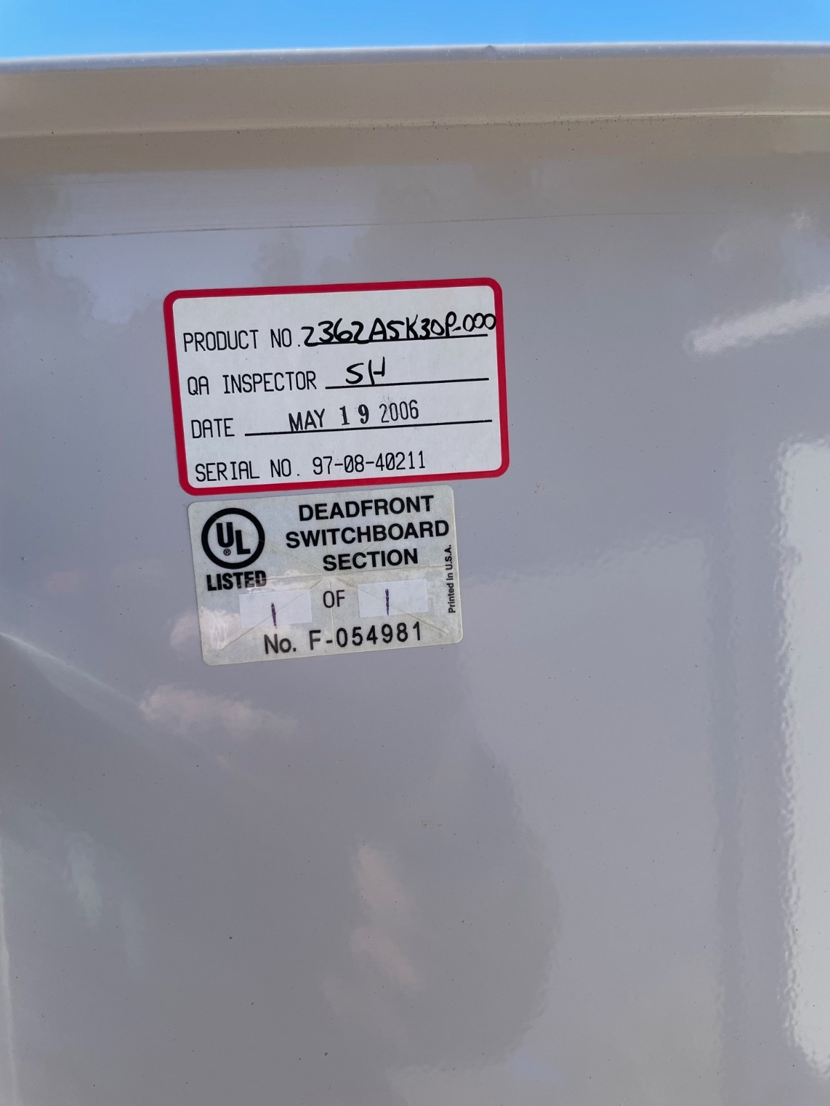 Manual 200 amp Generator transfer switch w/200 amp RS receptacle Square D Panel
