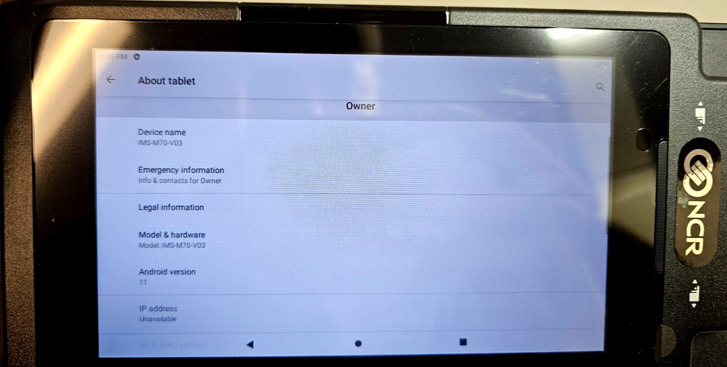 Ingenico Moby M70 Tablet, 7″ POS System, Android OS, EMV/CLESS, USB,BT,WiFi -NEW
