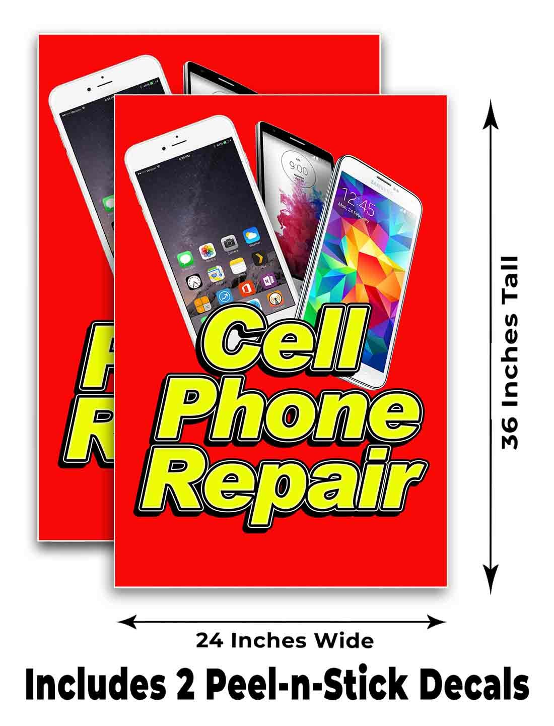 CELL PHONE REPAIR Signicade 24×36 A Frame Sidewalk Sign Double Sided TECHNOLOGY