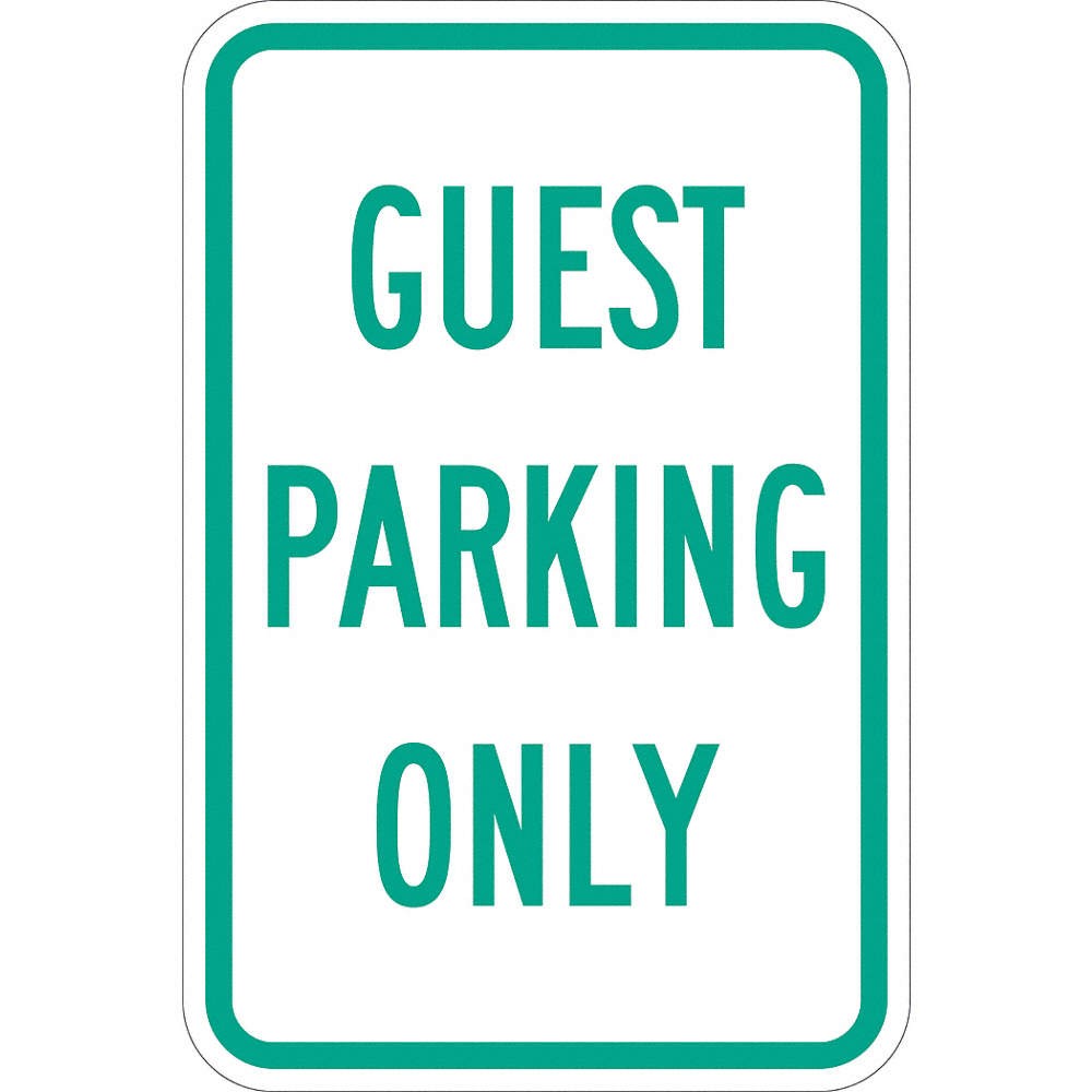 LYLE T1-1043-DG_12x18 Guest Parking Sign,18″ x 12″ 448V24