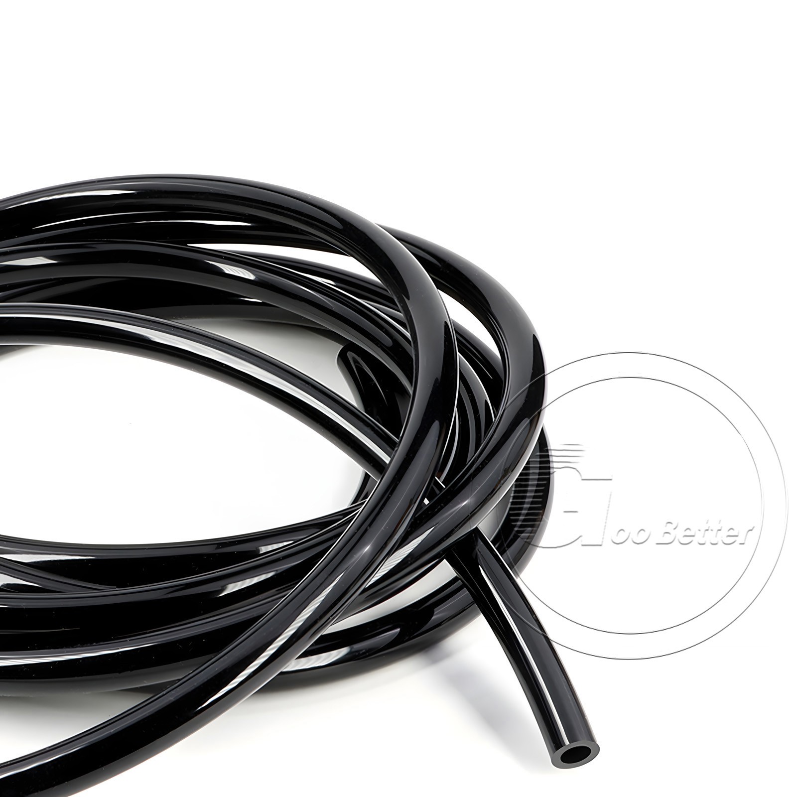 Black Silicone Tube Hose ID 0.5mm-60mm × OD 1mm-68mm Soft Rubber Pipe