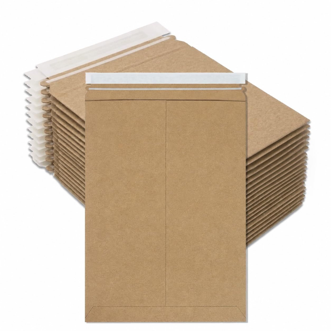 Rigid Mailers 12″ x 15″ (100-Pack) – Kraft Envelopes for Photos, Documents, Cert