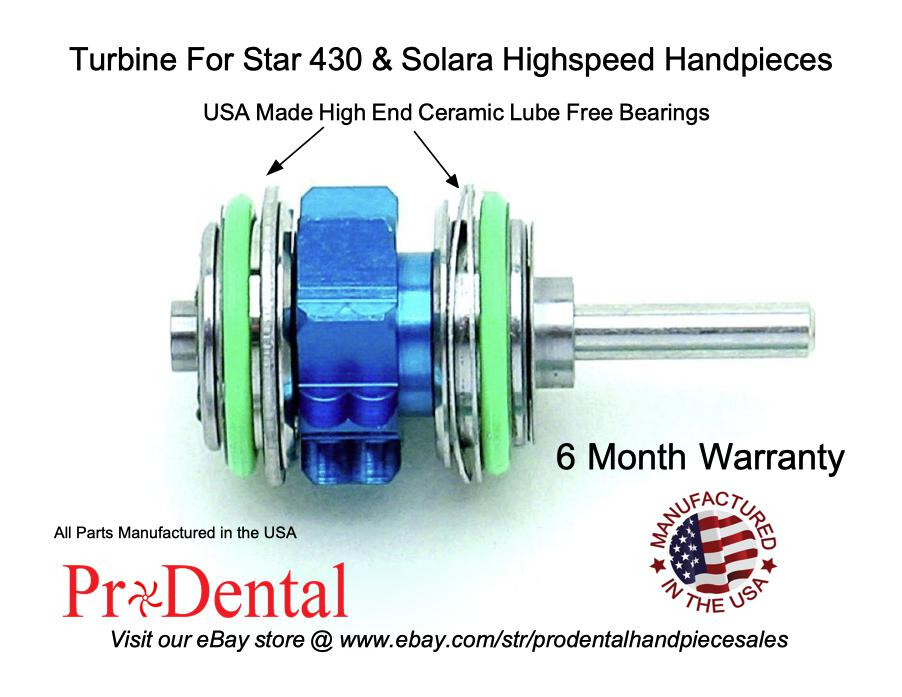 Star 430 SWL & Solara Push Button Lube Free Dental Handpiece Turbine – ProDental