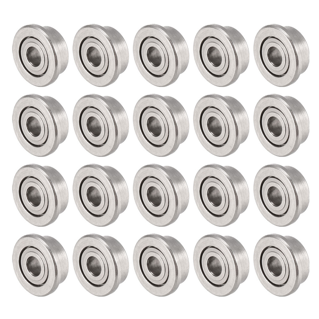 20 x F681XZZ Flange Ball Bearing for Equipment Shielded GCr15 Bearings 1.5x4x2mm