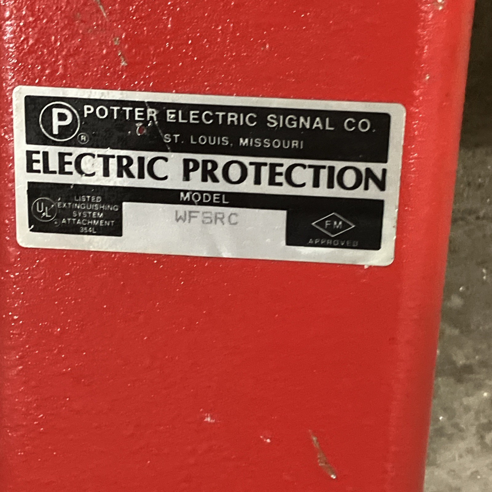 Potter Electrical Signal Co. Electric Protection WFSRC Model LOT OF 2