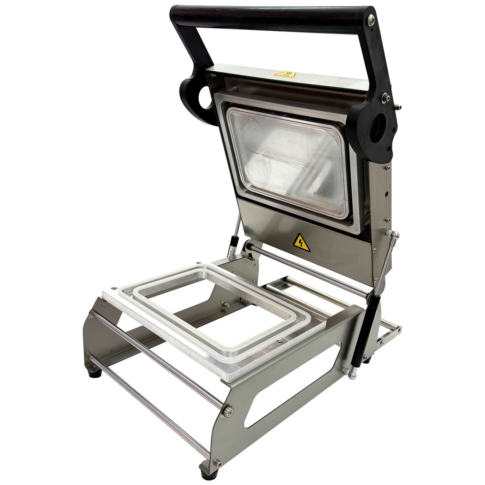 Hand-Operated Industrial Food Tray Sealer 0.8KW Manual Plastic Container Sealer