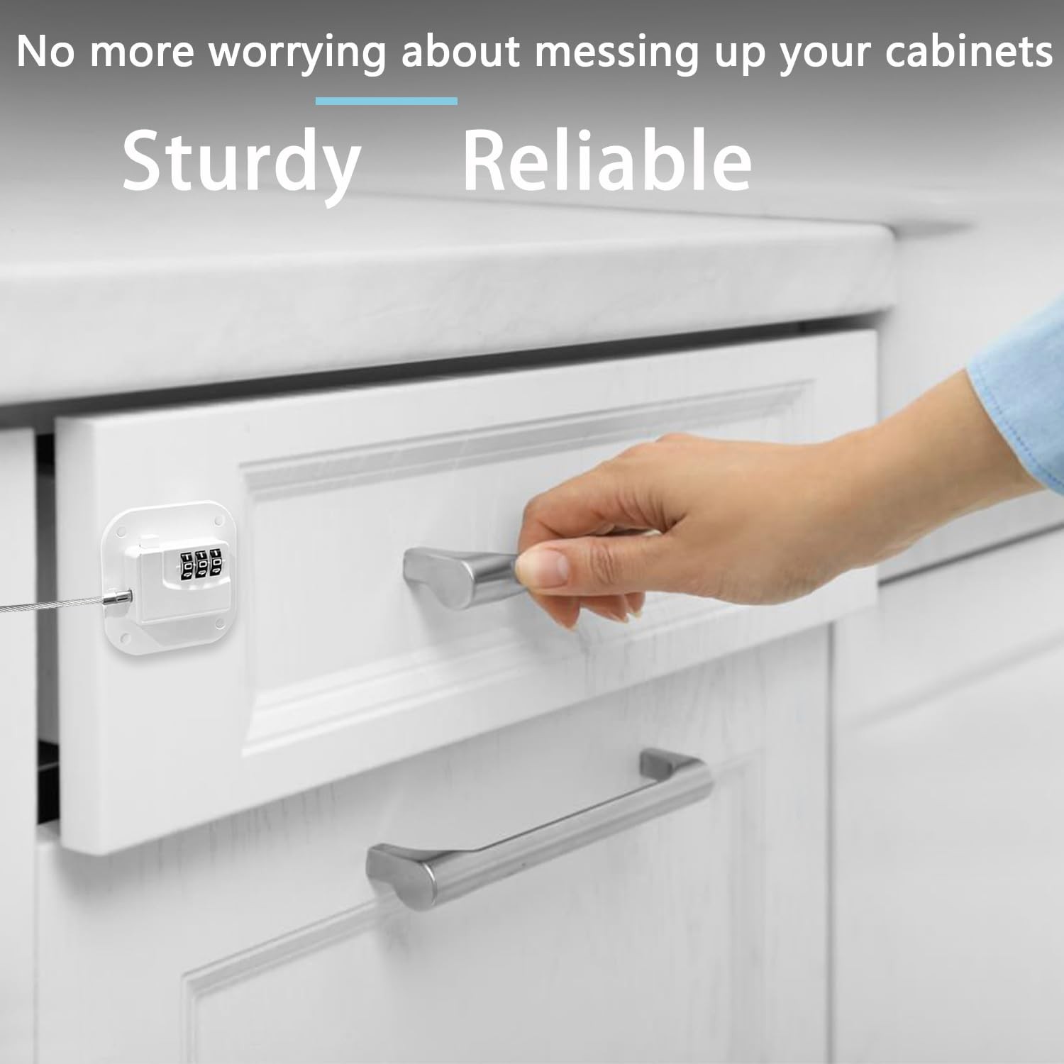 Fridge Lock Refrigerator Freezer Childproof Locks for Cabinets and Drawers Ea…