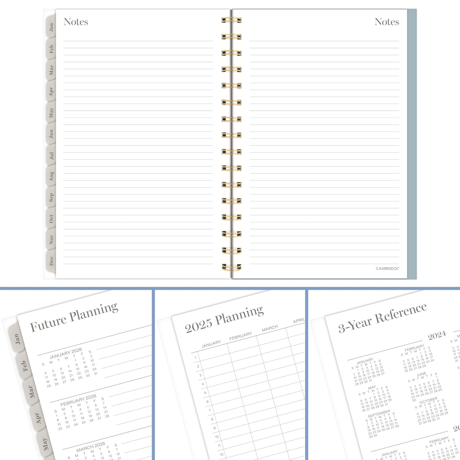 Cambridge 2025 Planner, Weekly & Monthly, 5-1/2″ x x 8-1/2″, Triad