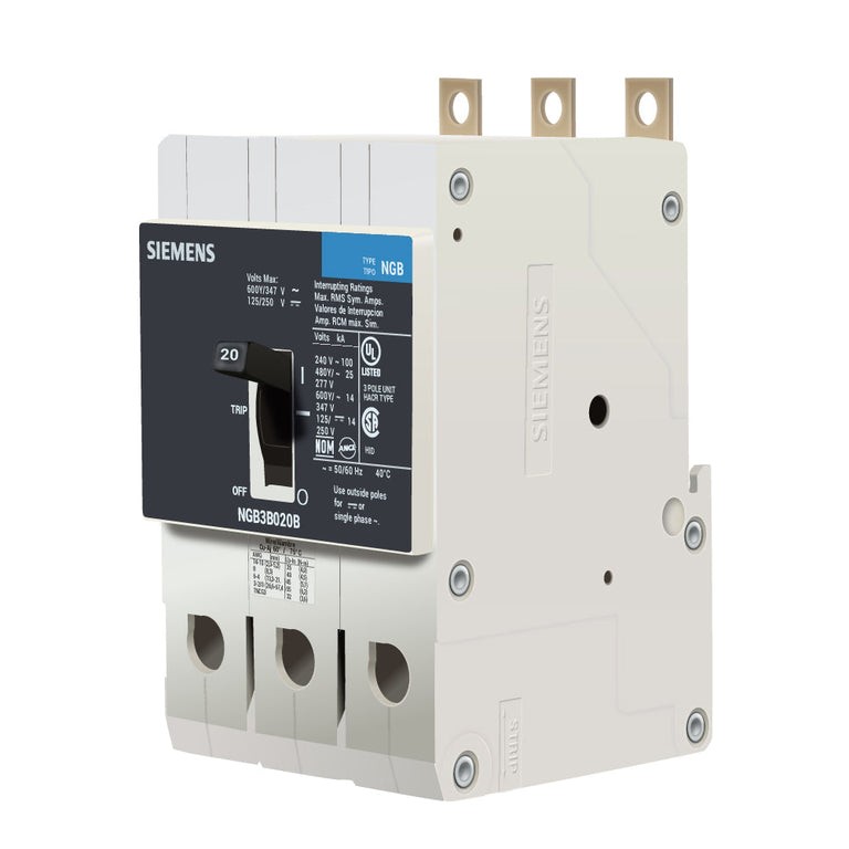 Siemens NGB3B020B Molded Case Breakers (MCCBs)