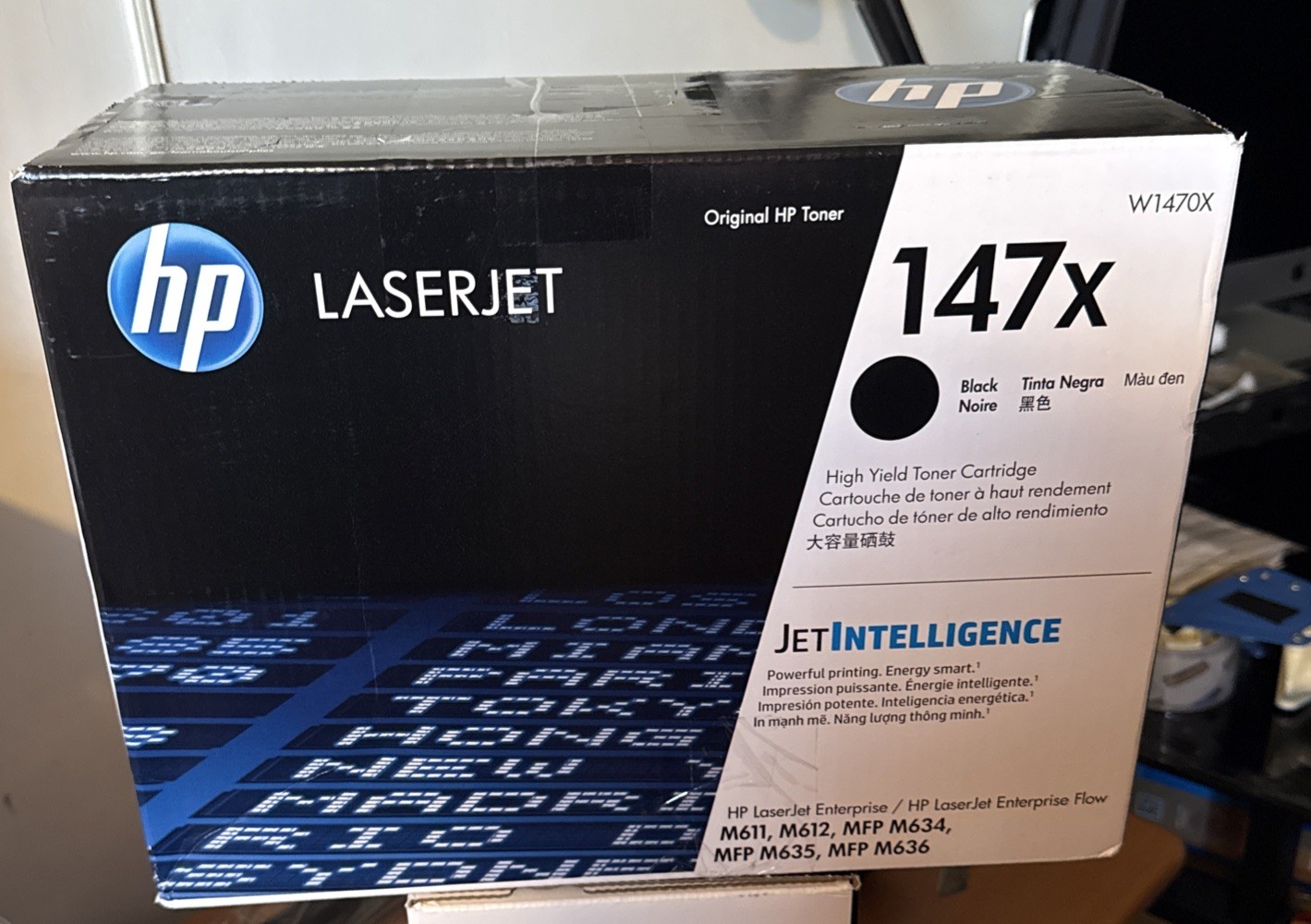 HP 147X High Yield Black Toner Cartridge W1470X – Genuine OEM LaserJet