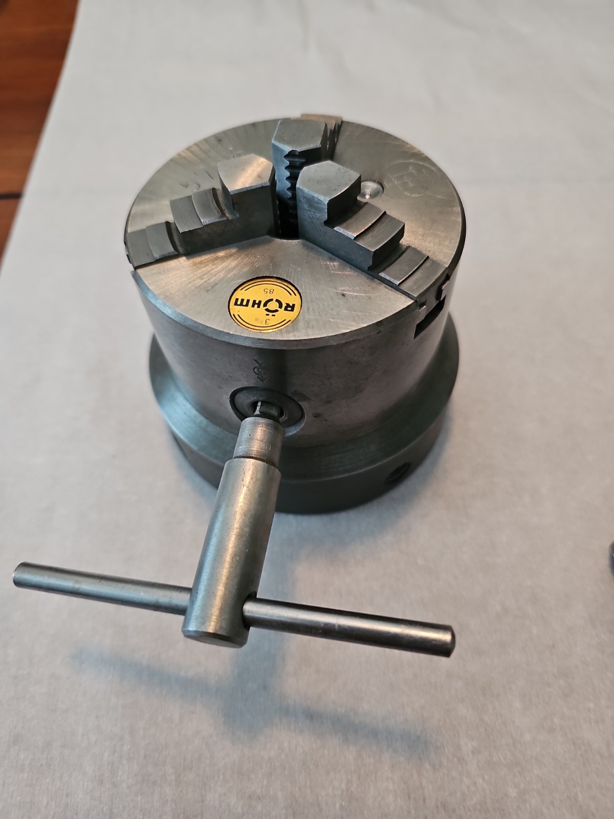 Authentic Vintage Friedrich Deckel /Rohm 3-jaw Chuck 5706 Munich Germany