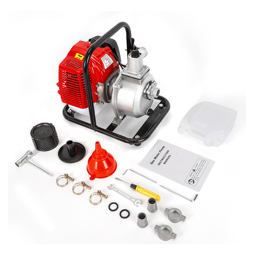 1.7 HP 1″ GAS POWER SEMI-TRASH WATER PUMP HIGH PRESSURE IRRIGATION TRANSFER PUMP