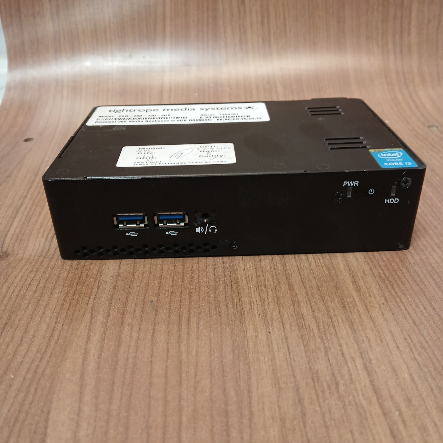 Tightrope Media Systems Carousel 260 Digital Signage Player 128GB Tested No OS