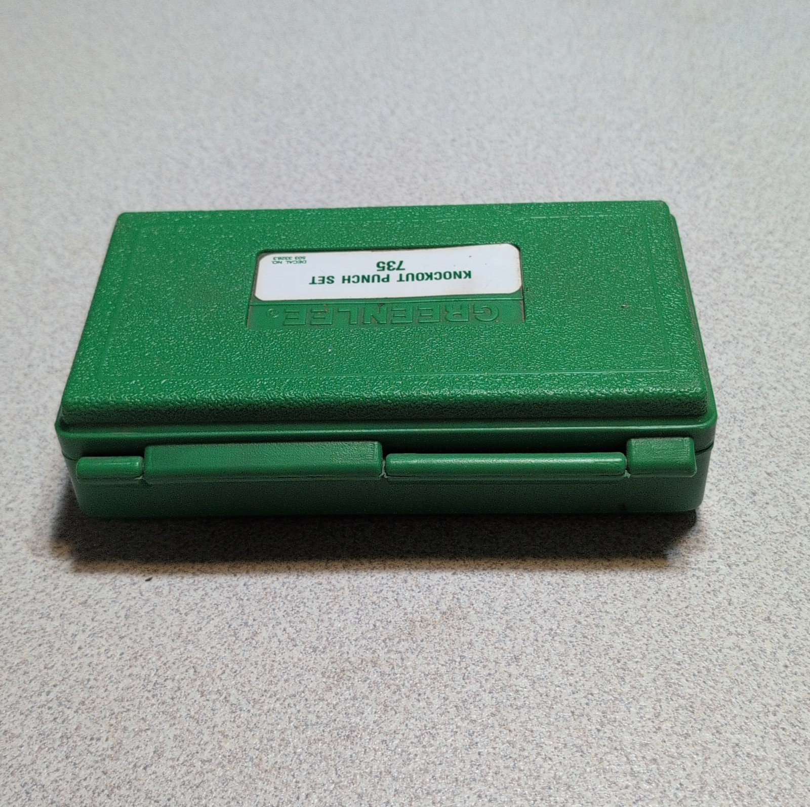 Greenlee Ball Bearing Knockout Punch Set 735 Kit