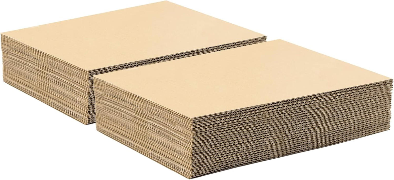 Golden State Art, 50 Pack 5X7 Corrugated Cardboard Sheets Cardboard Inserts Flat