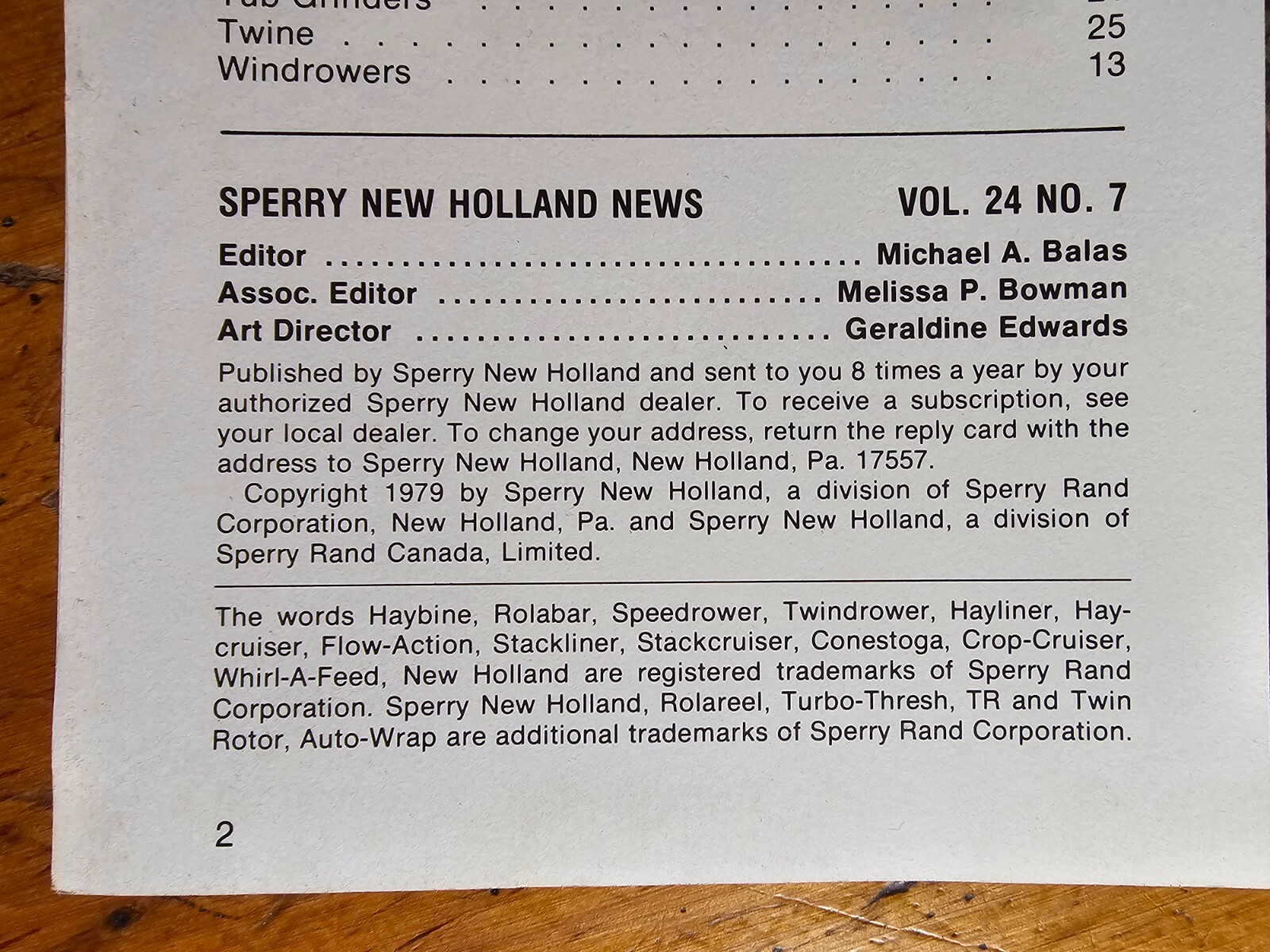 New Holland Equipment Buyer’s Guide Brochure Vol 24 No 7 6175157 1979