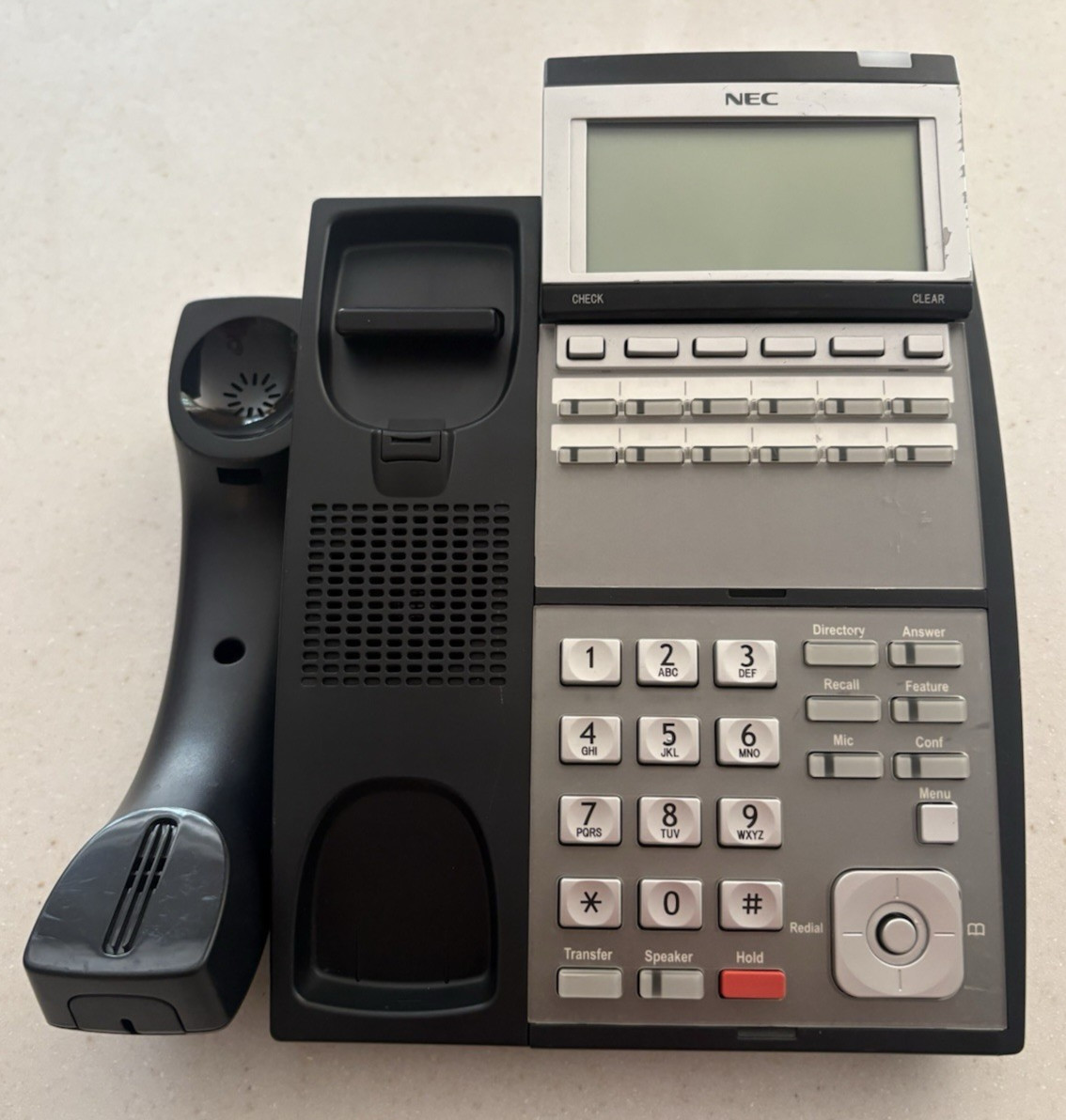 NEC IP3NA-12TXH TEL(BK) DLV(XD)Z-Y(BK) 0910044 UX5000 Phone Black 90Day Warranty