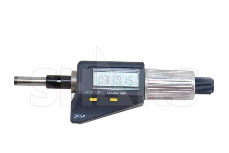 SHARS 0-1″ Electronic Micrometer Head IP54, LCD Display, In/Metric New !]
