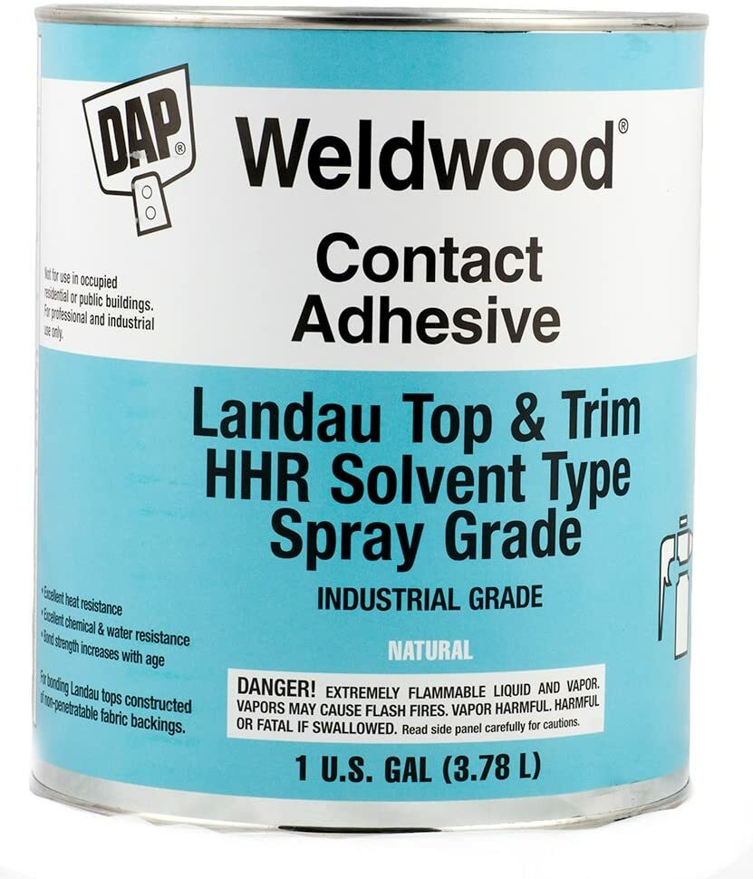 Dap Weldwood Contact Cement Adhesive – Landau Top HHR Solvent Spray 1 Gallon