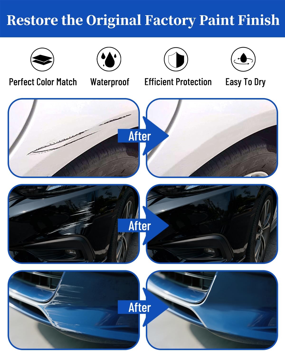 Black Obsidian/Super BlackKH3 Touch up Paint for NissanExact Match Scratch Re…