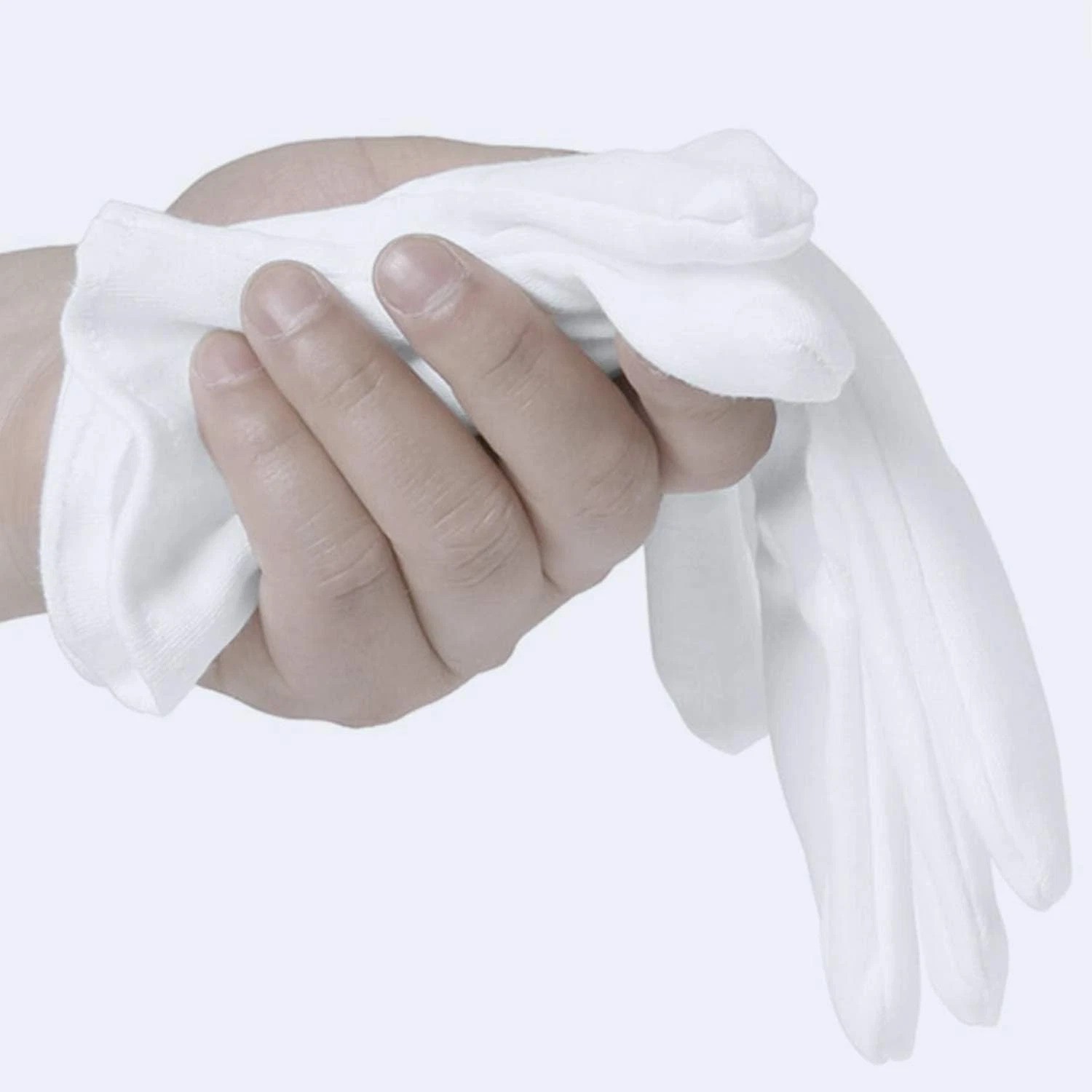 Breathable White Cotton Gloves for Dry Hands – 6 Pairs of Moisturizing Liners
