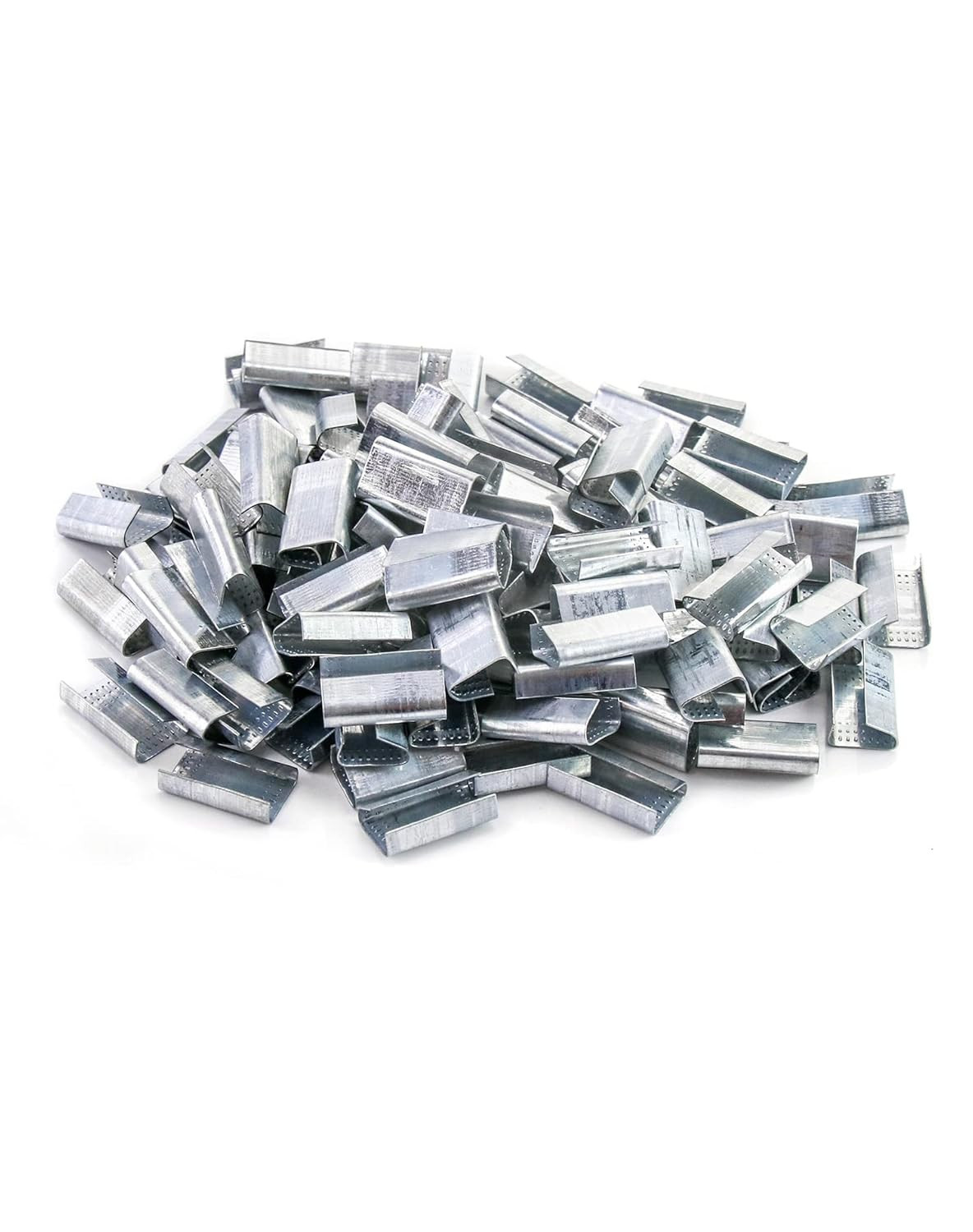 500PCS 1/2” Steel Strapping Seals Metal Clips for Pallet Banding Packaging