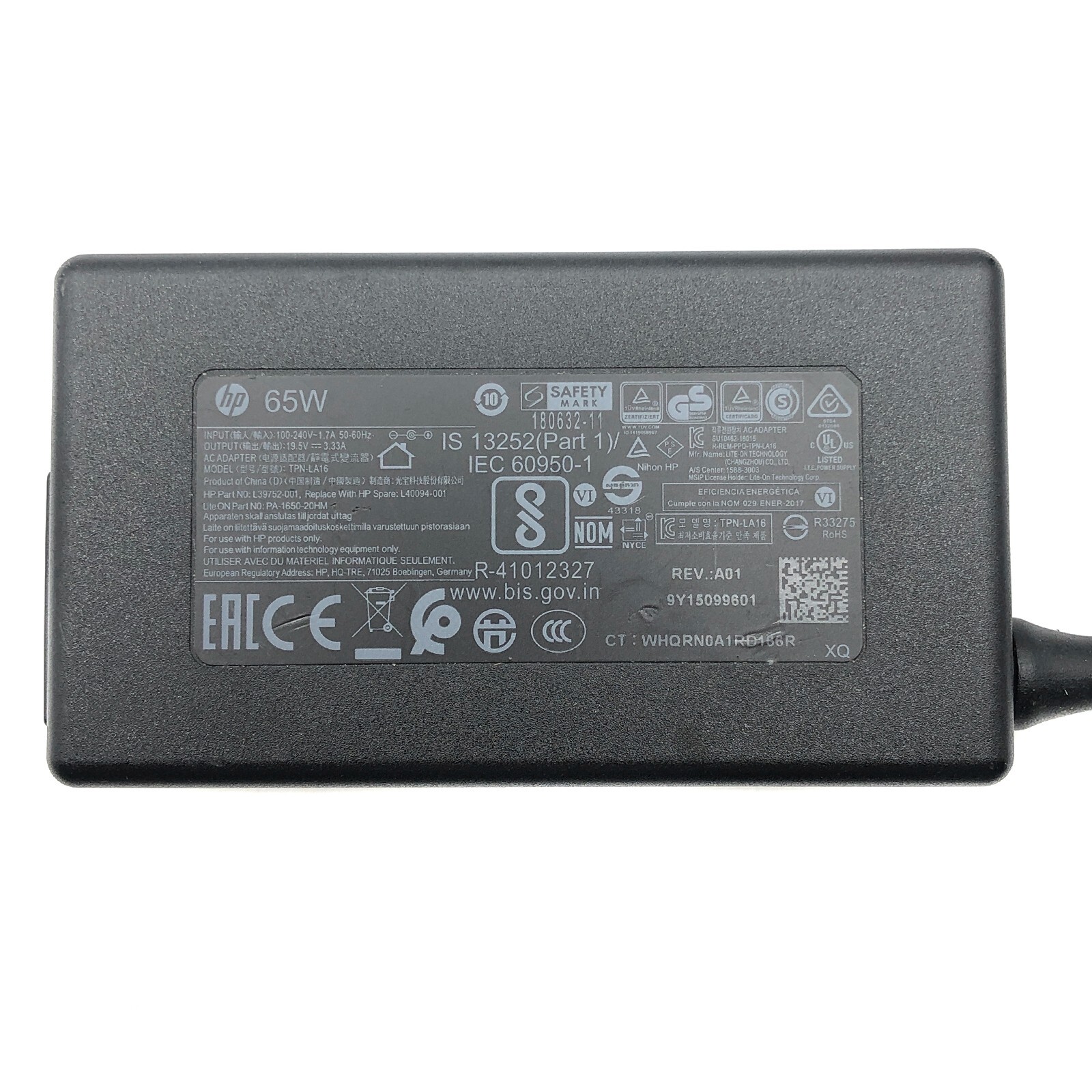 Original 65W HP Power Adapter for Prodesk 600 G1 G2 G3 G4 G5 G6 Desktop Mini PC