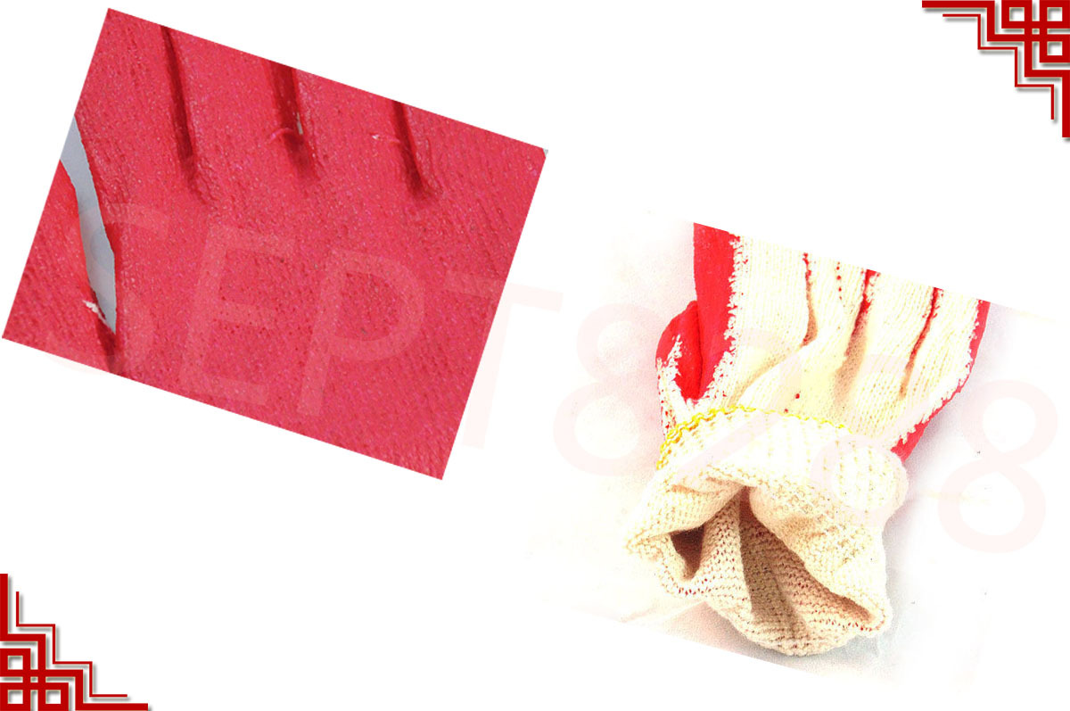 80 Pairs PREMIUM Red Latex Rubber Palm Coated Work Safety Gloves =Made in China=