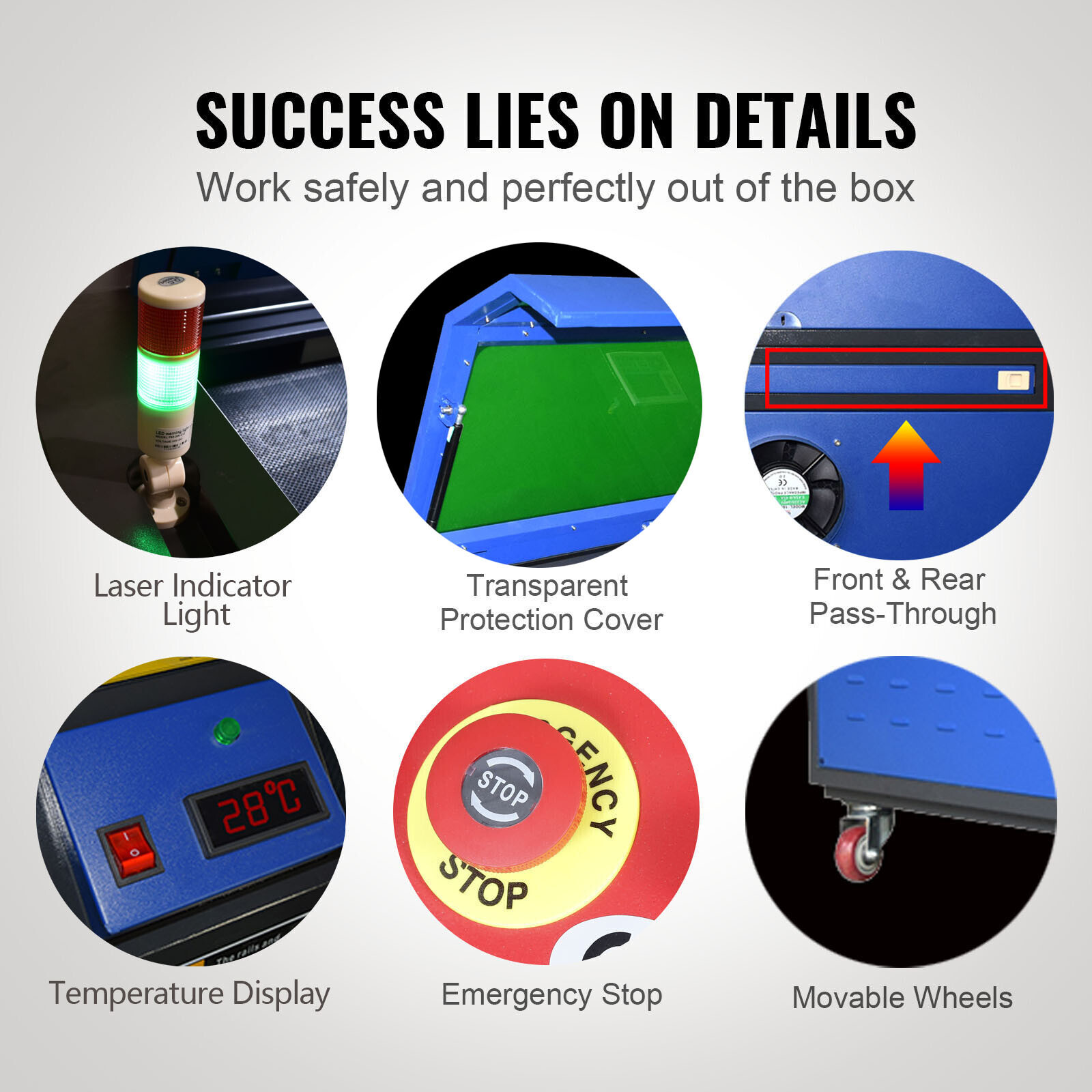 Autofocus 100W Co2 Laser Engraving Machine Laser Cutting Cutter Machine 40x32in