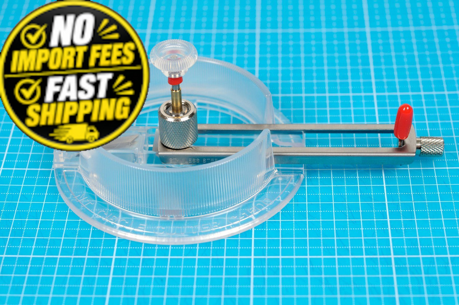 NT Cutter Circle Cutter, 3/4″ to 6-3/4″ Diameter (iC-1500P) Talla unica, Clear