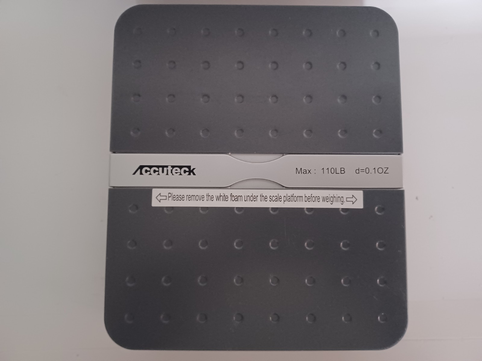 Accuteck ShipPro W-8580 110lbs x 0.1 oz Gray Digital shipping scale -INCOMPLETE!