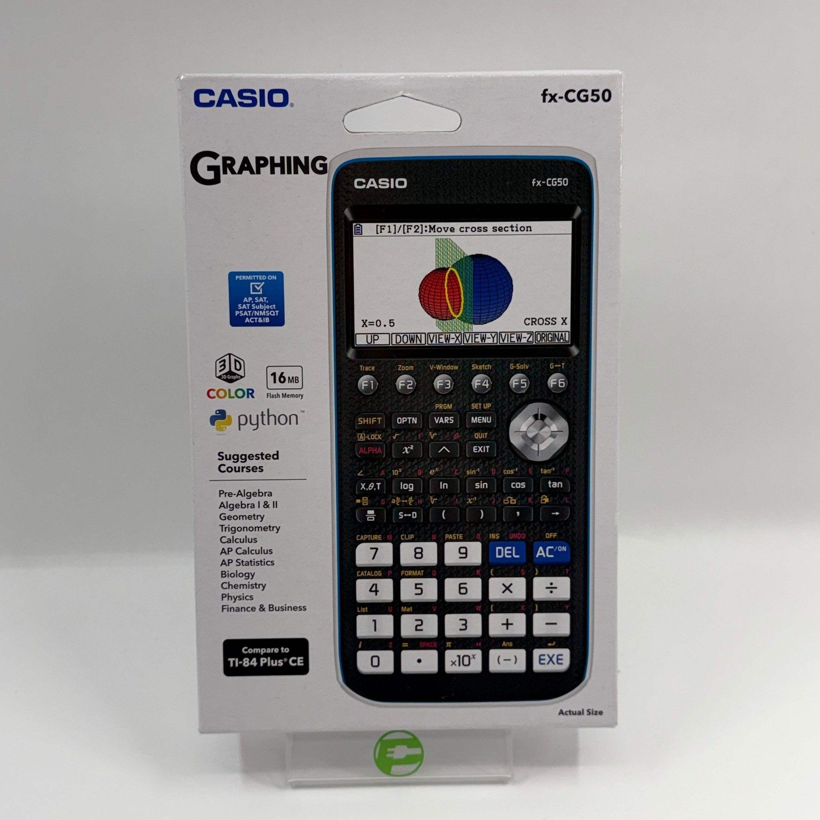 Casio Model FX-CG50 Graphing Calculator For Many Math Courses