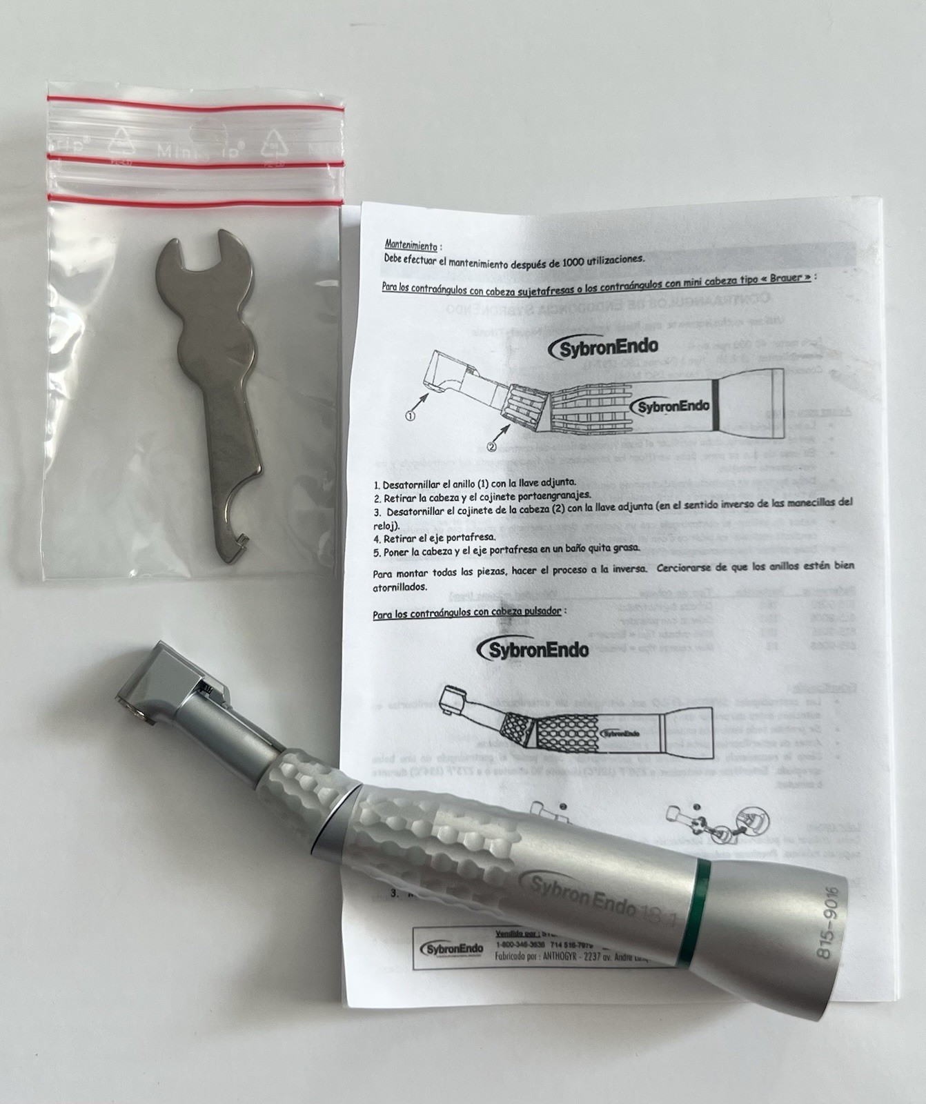 Kerr SybronEndo 18:1 Axxess Spring-Head Handpiece 815-9016 Endo Contra Angle