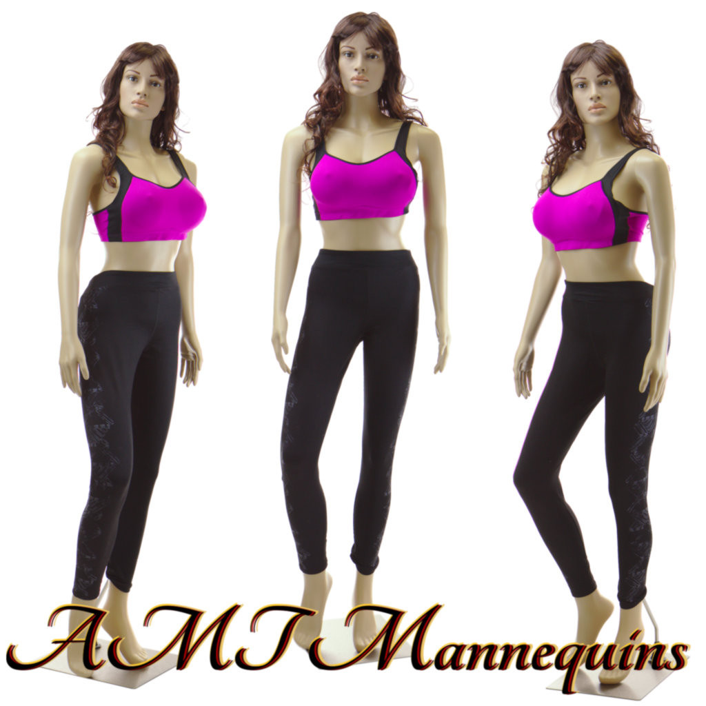 Female Full body Sexy brazilian mannequin +metal stand (no clothing)+extra head