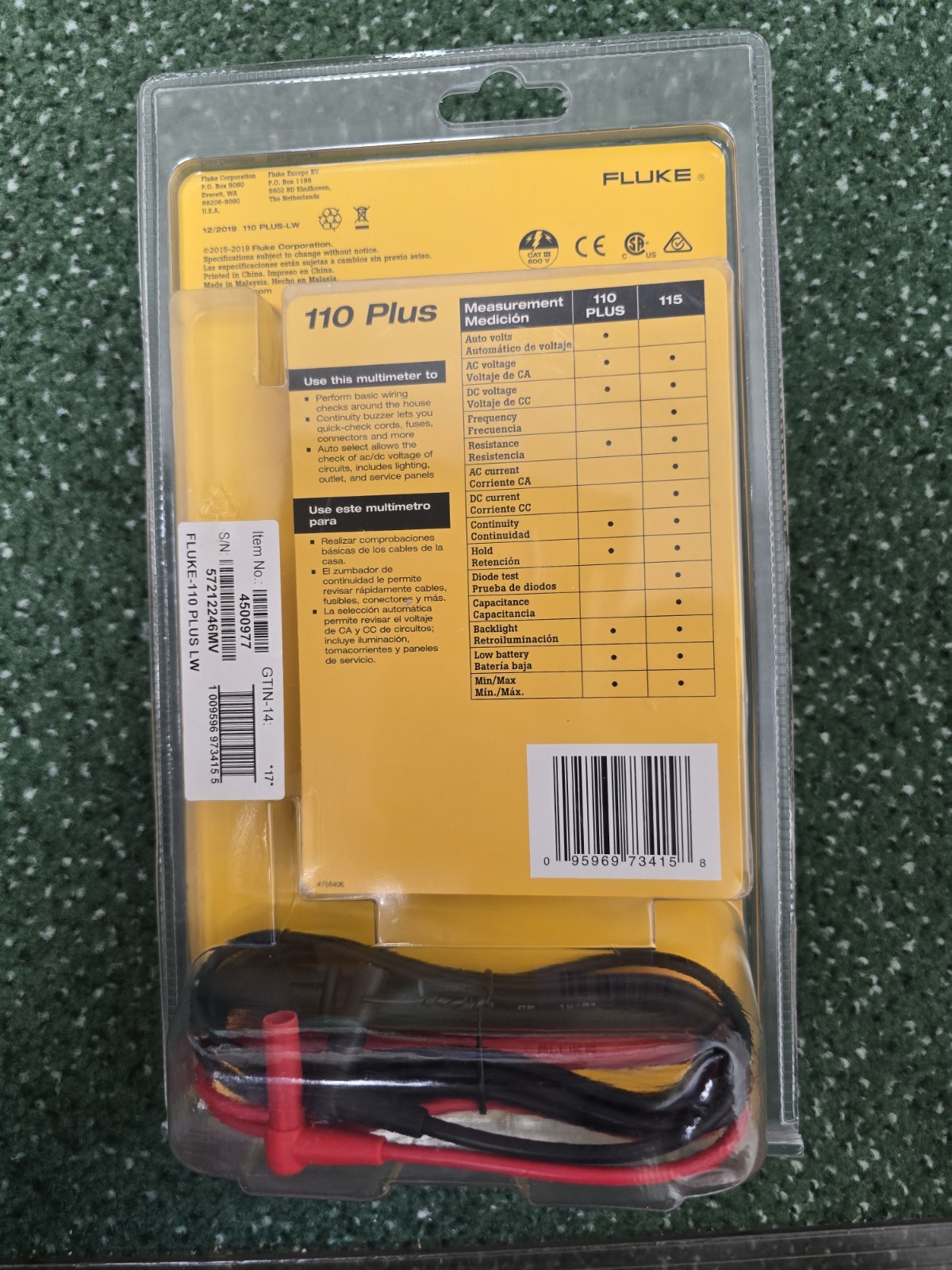 Fluke 110 Plus Essential Multimeter (772343)