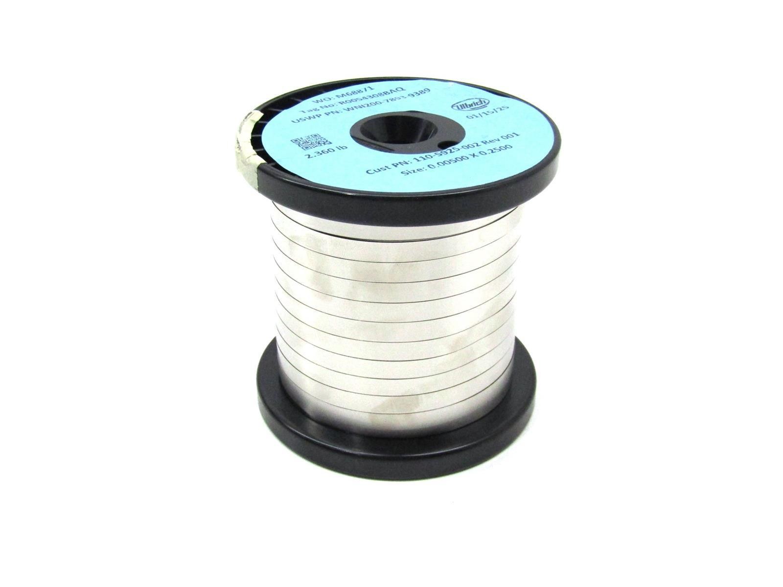 Ulbrich 110-5925-002 Rev 001 Precision Stainless Steel Strip | 0.00500 x 0.2500