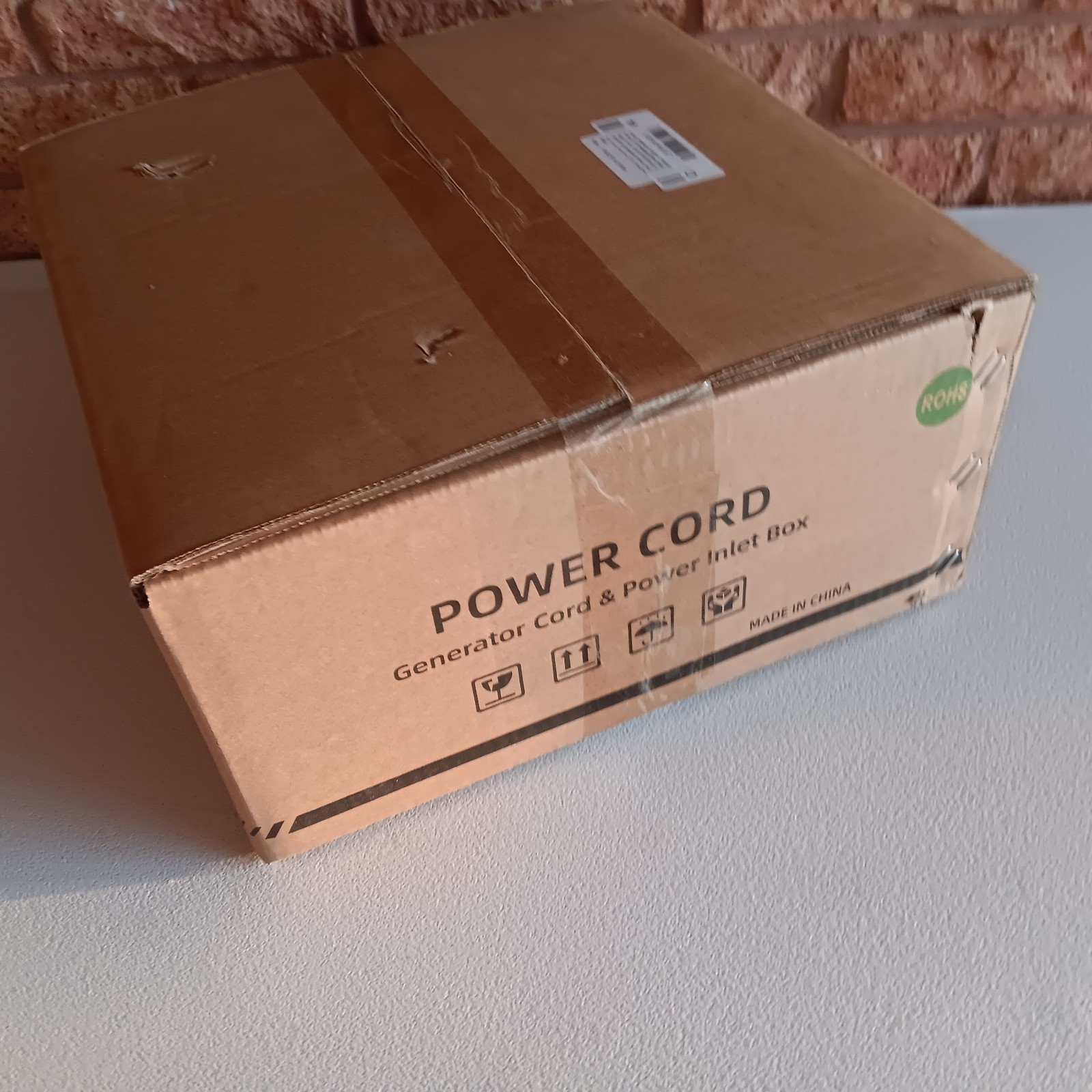 50 Amp Generator Cord and Power Inlet Box 15 Feet RV Extension Cord (bn)