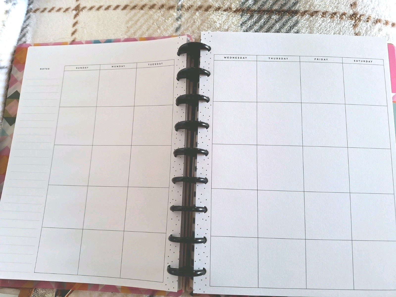 4 month happy planner classic undated Monthly Layout For Plans & Notes