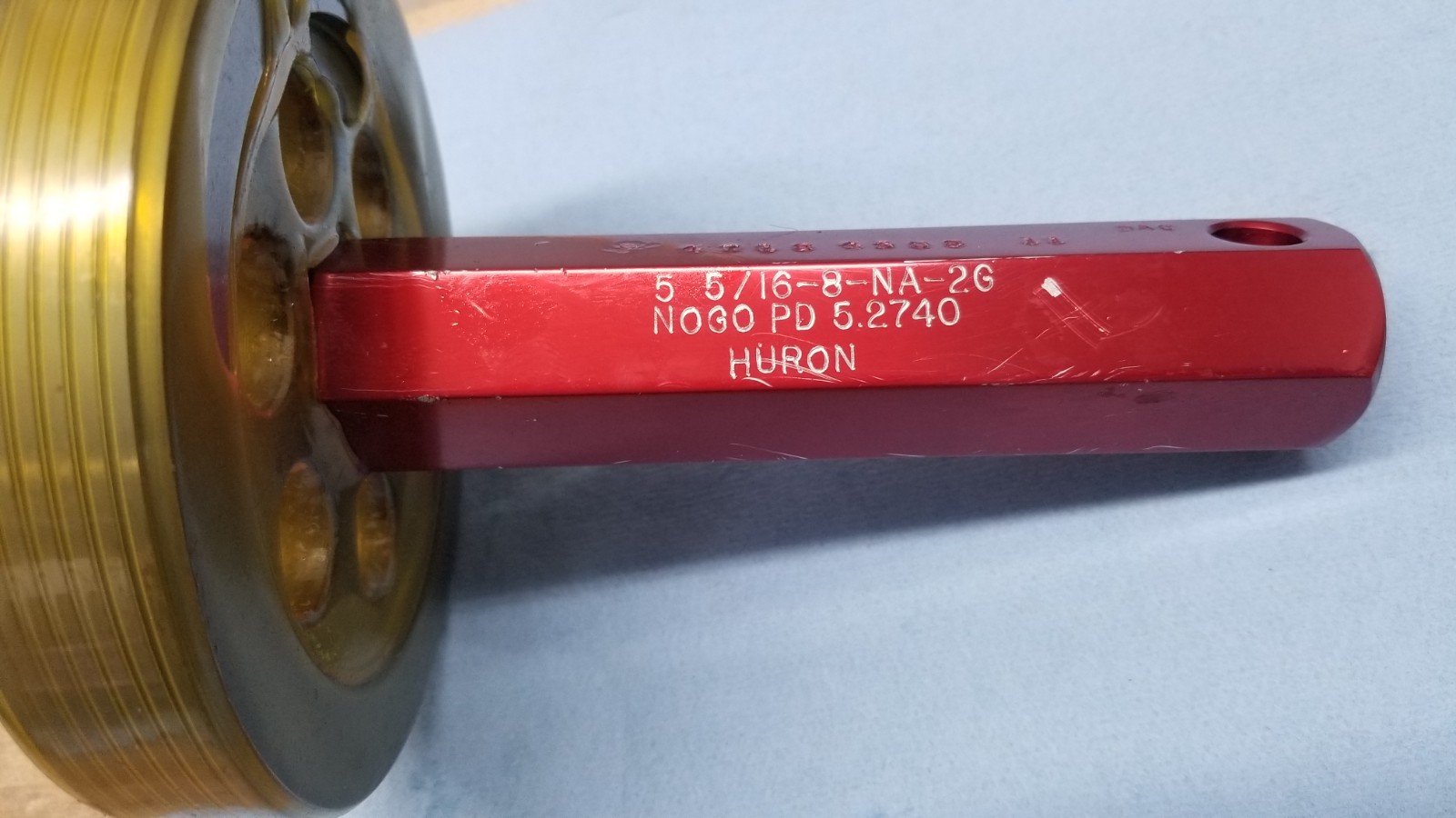 Huron 5-5/16-8-NA-2G Thread Plug Gages GO & NO-GO PD:5.2500 PD:5.2740 DC-10