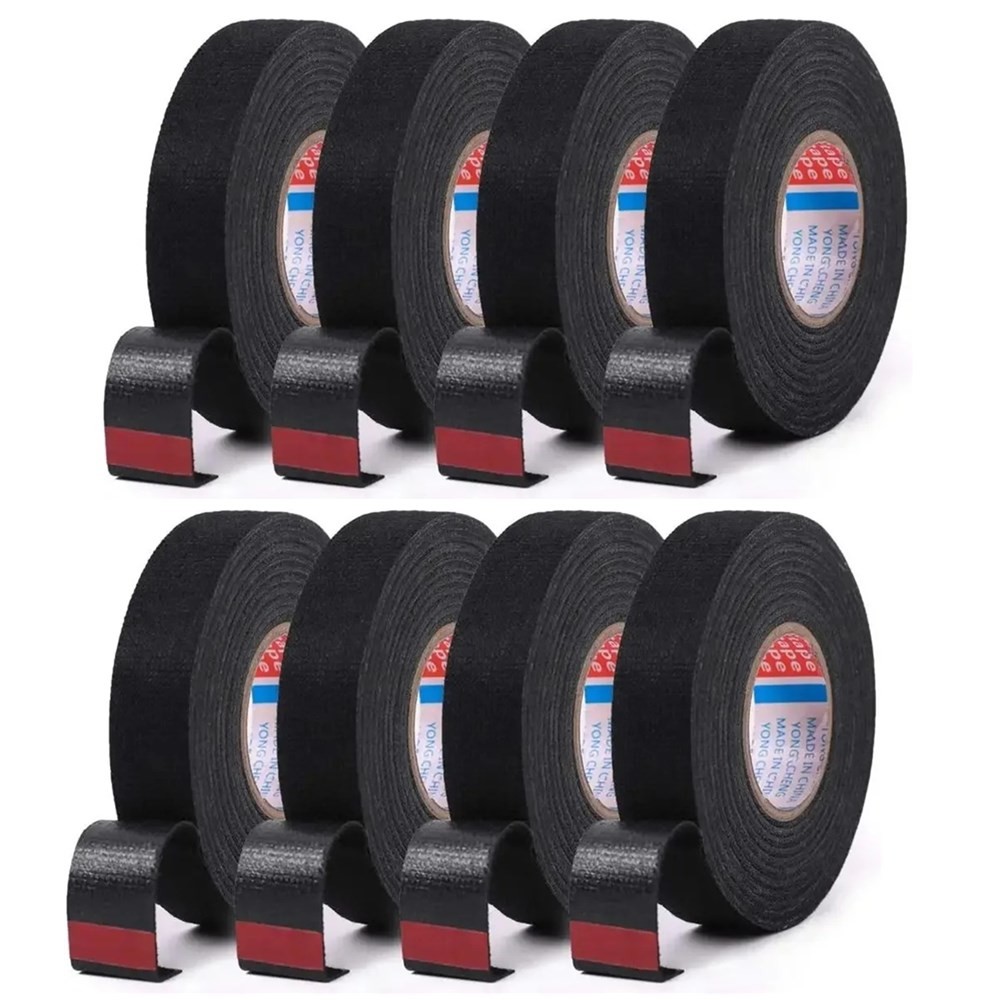 8 Rolls Cloth Tape Wire Electrical Wiring Harness Car Auto SUV Truck 19mmx15m US