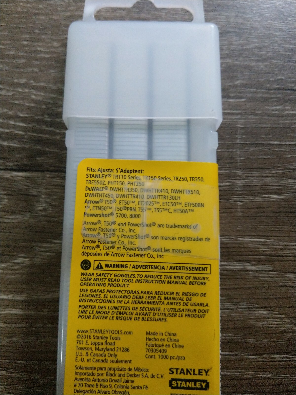 NEW Stanley Sharp Shooter NarrowCrown Staples 1/4 Inch 1,000 Per Pack TRA704T