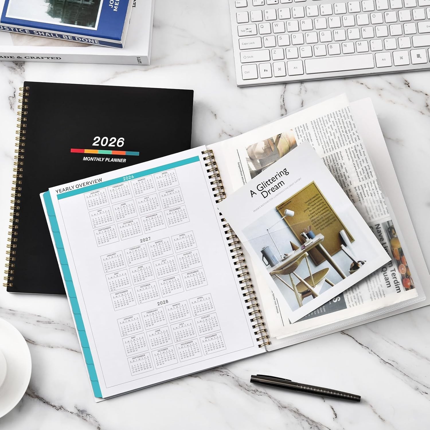 2026 Planner, Weekly and Monthly Calendar Planner, January 2026 – December 2026